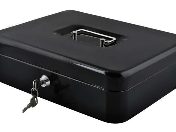 eng_pl_Large-black-cash-box-11247_6.jpg Stor Kontantkasse Svart Metall 30 x 24 x 9 cm