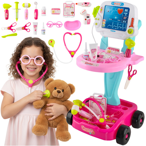 eng_pl_Little-Doctor-Set-Pink-Stroller-26556-18586_12.jpg Doktorlekesett Med Dukkevogn Rosa