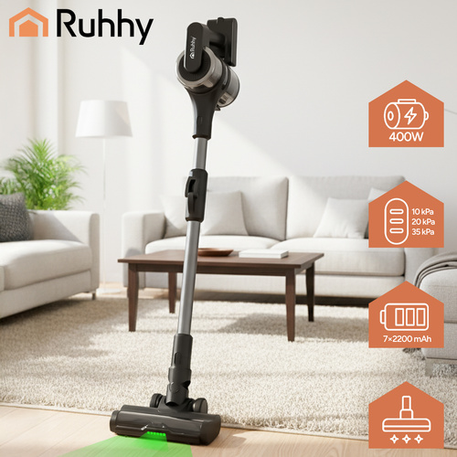 eng_pl_LunPro-Ruhhy-26708-Cordless-Upright-Vacuum-Cleaner-18731_2.jpg Trådløs Støvsuger Oppreist 400 W
