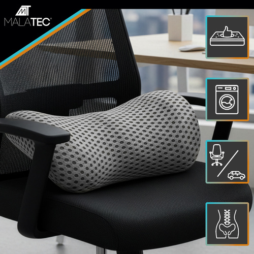 Korsryggpute Grå Ergonomisk Skum