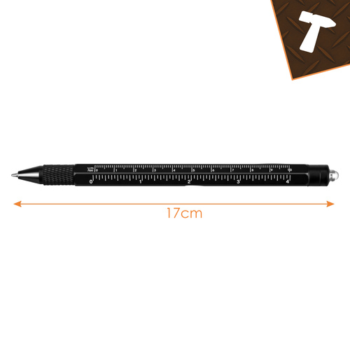 eng_pl_Multifunctional-pen-black-9-in-1-Bigstreen-19133_13.jpg Multifunksjonell Penn Svart 9-i-1 med LED-lys, bits, linjal og flaskeåpner