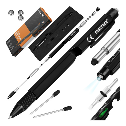 eng_pl_Multifunctional-pen-black-9-in-1-Bigstreen-19133_14.jpg Multifunksjonell Penn Svart 9-i-1 med LED-lys, bits, linjal og flaskeåpner