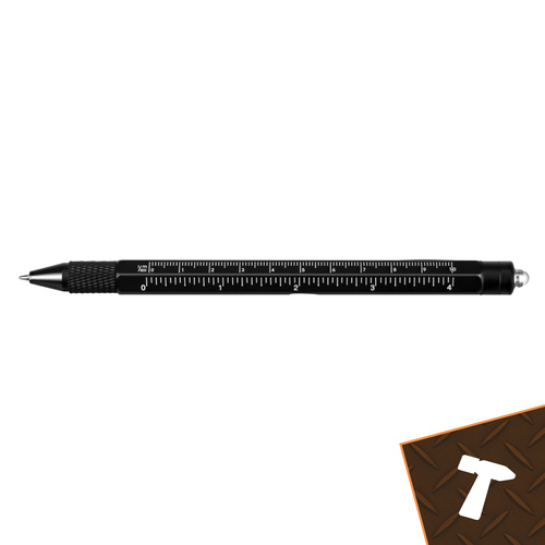 eng_pl_Multifunctional-pen-black-9-in-1-Bigstreen-19133_2.jpg Multifunksjonell Penn Svart 9-i-1 med LED-lys, bits, linjal og flaskeåpner