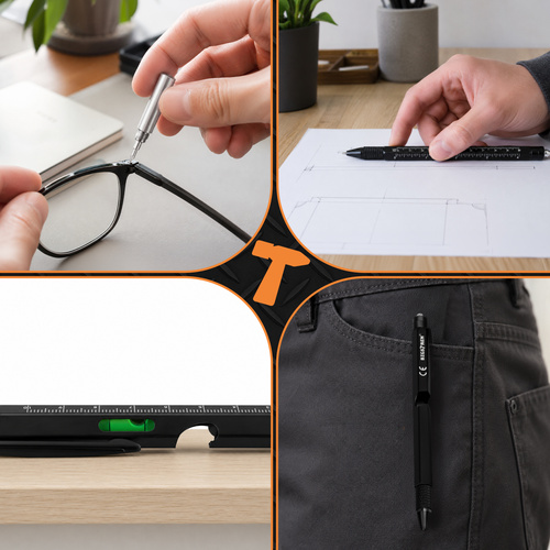 eng_pl_Multifunctional-pen-black-9-in-1-Bigstreen-19133_7.jpg Multifunksjonell Penn Svart 9-i-1 med LED-lys, bits, linjal og flaskeåpner