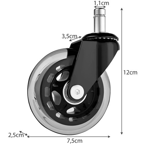 eng_pl_Office-chair-wheels-5-pcs-Malatec-22077-16822_7.jpg Kontorstolhjul Gummi Svart 5-pakning