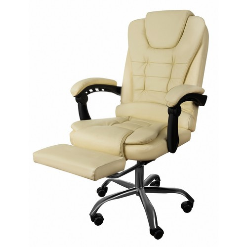 eng_pl_Office-chair-with-footrest-beige-Malatec-23287-17382_3.jpg Kontorstol Med Fotskammel Beige Stoff
