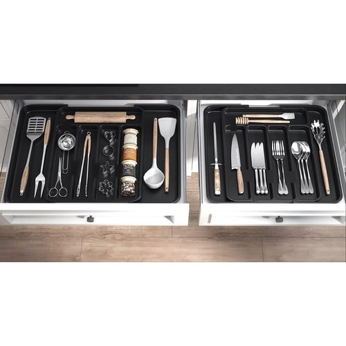 eng_pl_Plastic-drawer-insert-organizer-Ruhhy-24748-17989_1.jpg Bestikkskuff - Skuffeinnsats Plast Svart Organizer