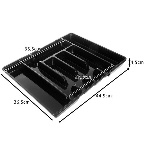 eng_pl_Plastic-drawer-insert-organizer-Ruhhy-24748-17989_13.jpg Bestikkskuff - Skuffeinnsats Plast Svart Organizer