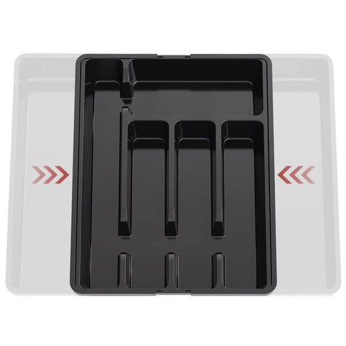 eng_pl_Plastic-drawer-insert-organizer-Ruhhy-24748-17989_4.jpg Bestikkskuff - Skuffeinnsats Plast Svart Organizer