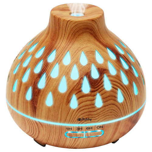 Aromadiffuser Luftfukter med fjernkontroll 400 ml Hvit Plast