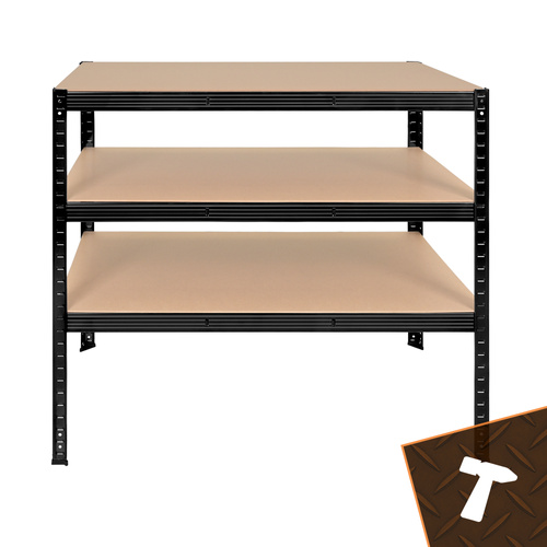 eng_pl_Regal-magazynowy-czarny-180x100x60-Bigstren-18827_10.jpg Lagerreol Metallhylle med 5 hyller, svart – for garasje og kjeller, 180 x 100 x 60 cm
