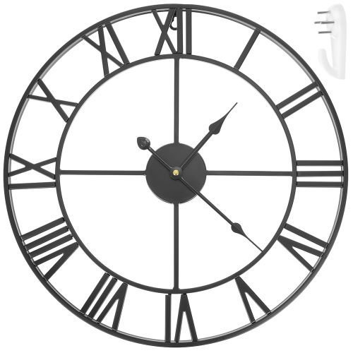 eng_pl_Retro-wall-clock-black-14718_9.jpg Retro Veggklokke Svart