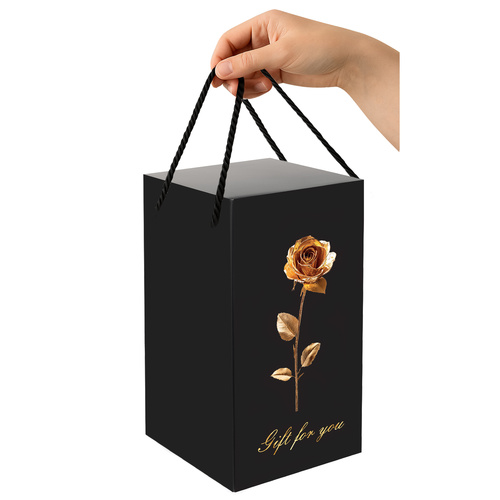 Kunstig Rose I Glass Rosa Med Lys