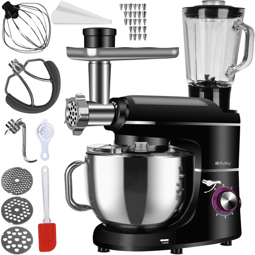 Kjøkkenmaskin Med Blender Svart 2200 W Plast