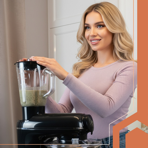 Kjøkkenmaskin Med Blender Svart 2200 W Plast