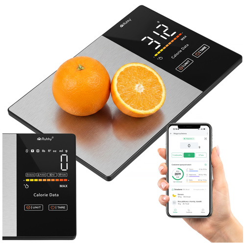 eng_pl_Ruhhy-24632-Bluetooth-Kitchen-Scale-19368_8.jpg Kjøkkenvekt med Bluetooth, elektronisk presisjonsvekt 1 g, LCD-display, opptil 5 kg