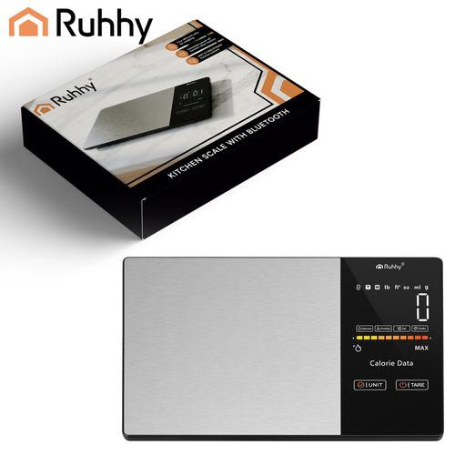 eng_pl_Ruhhy-24632-Bluetooth-Kitchen-Scale-19368_9.jpg Kjøkkenvekt med Bluetooth, elektronisk presisjonsvekt 1 g, LCD-display, opptil 5 kg