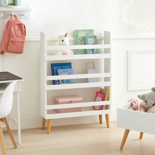 eng_pl_Ruhhy-26440-Toy-Bookshelf-18316_8.png Leke- Og Bokhylle Hvit Tre - 95 x 15 x 50 cm
