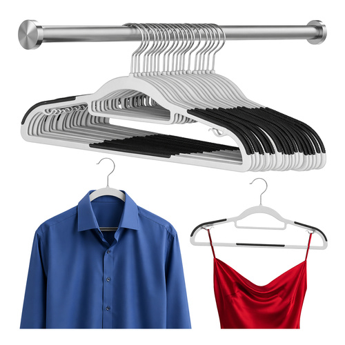 eng_pl_Ruhhy-Anti-slip-Clothes-Hanger-20-pcs-19030_15.jpg Sterke, sklisikre kleshengere til garderoben, sett med 20 stk.