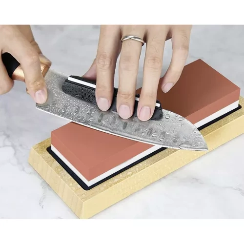 eng_pl_Sharpener-for-Kitchen-Knives-Chisels-Water-Stone-Sharpening-Stone-Strap-RUHHY-23763-17511_4.webp Slipestein For Kniver Og Stemjern Grå Med Stropp
