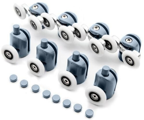 eng_pl_Shower-cabin-wheels-set-of-8-KK9646-14214_1.jpg Dusjkabinruller Hjulsett 8 Deler - Reservehjul 24 mm til dusjdør