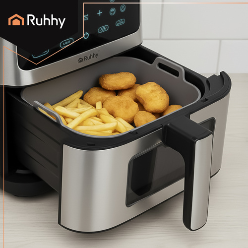 eng_pl_Silicone-insert-for-Ruhhy-25464-fryer-18081_4.jpg Silikoninnsats Til Airfryer Svart