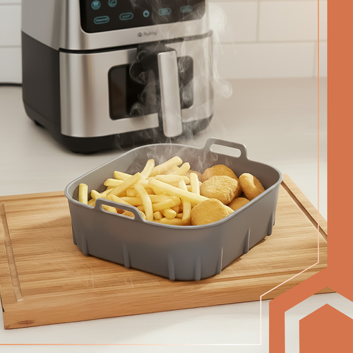 eng_pl_Silicone-insert-for-Ruhhy-25464-fryer-18081_6.jpg Silikoninnsats Til Airfryer Svart