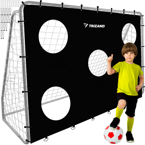 eng_pl_Soccer-goal-accuracy-mat-Trizand-21268-16592_1.jpg Fotballmål Med Presisjonsmatte Svart