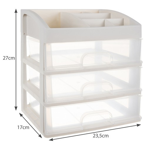 eng_pl_Soulima-19357-Cosmetics-Organizer-16049_9.jpg Kosmetikkoppbevaring, 17 × 23,5 × 27 cm, hvit