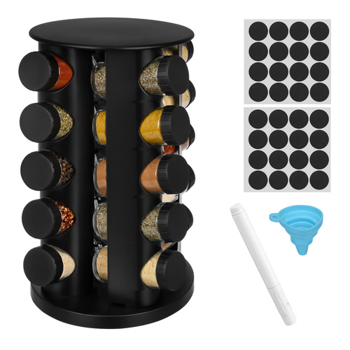 eng_pl_Spice-container-20-pcs-Ruhhy-organizer-19011_12.jpg Krydderbokser Med Organizer Svart 20 Deler