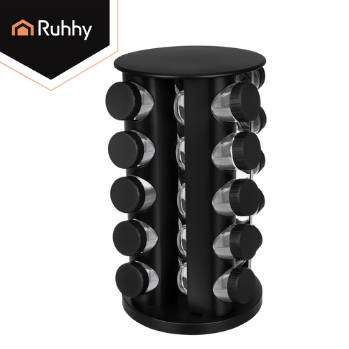 eng_pl_Spice-container-20-pcs-Ruhhy-organizer-19011_5.jpg Krydderbokser Med Organizer Svart 20 Deler