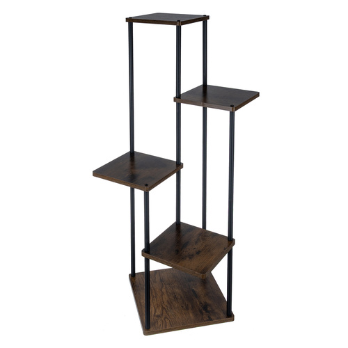 Blomsterstativ Svart 107 cm Metall