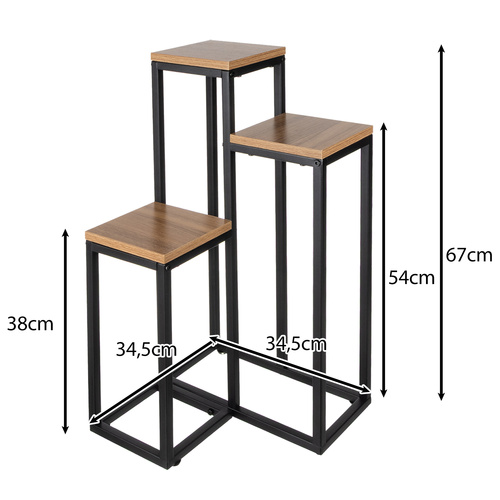 Blomsterstativ Brun 67 cm Metall