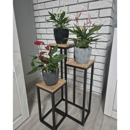Blomsterstativ Brun 67 cm Metall