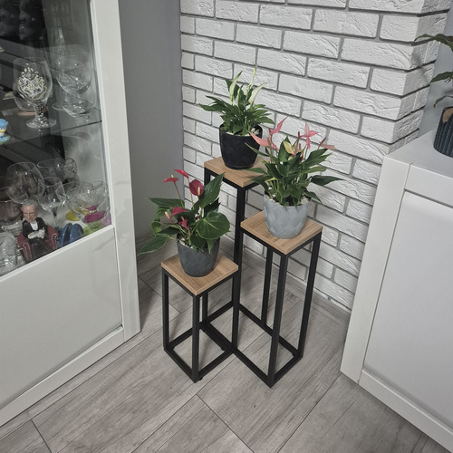 Blomsterstativ Brun 67 cm Metall