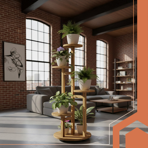 Blomsterstativ Svart 86 cm Metall