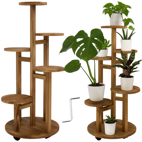 Blomsterstativ Svart 86 cm Metall