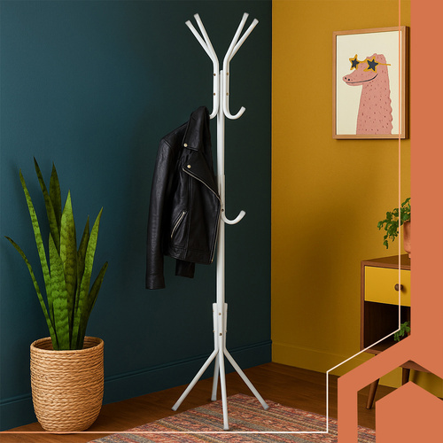 eng_pl_Standing-hanger-170cm-white-Ruhhy-26360-18411_6.jpg Stumtjener Hvit 170 cm Metall