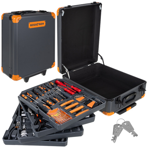 eng_pl_Tool-set-in-a-1000-piece-case-Bigstreen-26510-18758_12.jpg Verktøysett I Koffert 1000 Deler Svart Plast