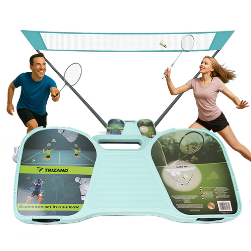 eng_pl_Trizand-25515-badminton-set-in-case-18196_5.png Badmintonsett I Etui Blå Hvit Plast
