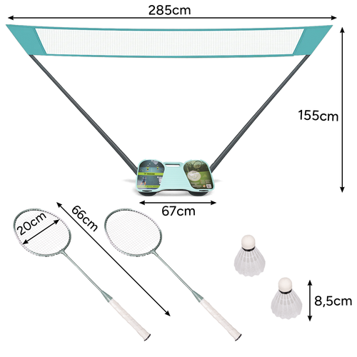 eng_pl_Trizand-25515-badminton-set-in-case-18196_9.png Badmintonsett I Etui Blå Hvit Plast