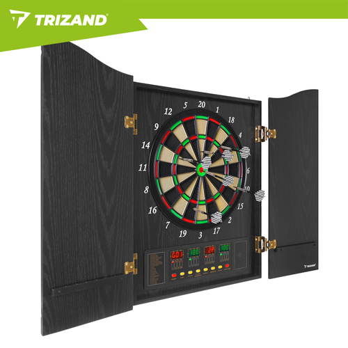 eng_pl_Trizand-27046-Electronic-Dartboard-18799_4.jpg Elektronisk Dartskive + 6 DARTPILER Svart