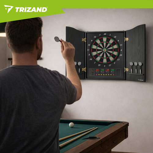 eng_pl_Trizand-27046-Electronic-Dartboard-18799_7.jpg Elektronisk Dartskive + 6 DARTPILER Svart