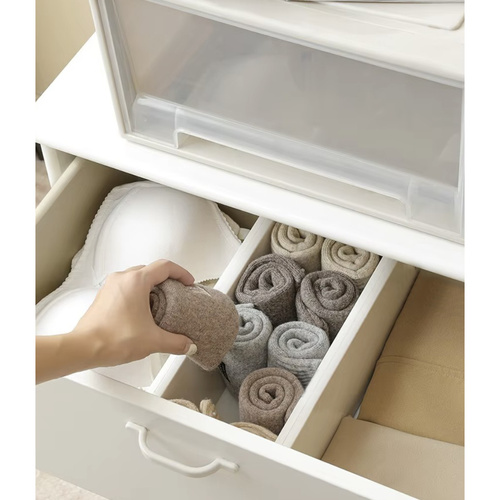 eng_pl_White-Ruhhy-25632-drawer-organizer-18104_4.jpg Skuffeorganisator med justerbare skillevegger i bambus, 4 stk