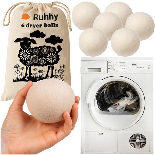eng_pl_Wool-dryer-balls-6-pcs-Ruhhy-25704-18173_9.jpg Tørkeballer I Ull Hvit 6-pakning - Ulltørkeballer